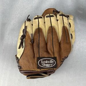 LOUISVILLE SLUGGER LS951P Youth Size 9.5 Baseball Glove Hook & Loop Tan RH Throw